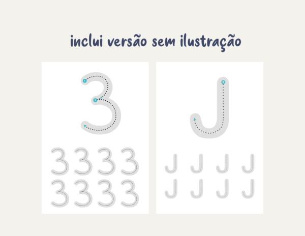 Traçando Números e Letras e Linhas Pacote de atividade - Imagem 6