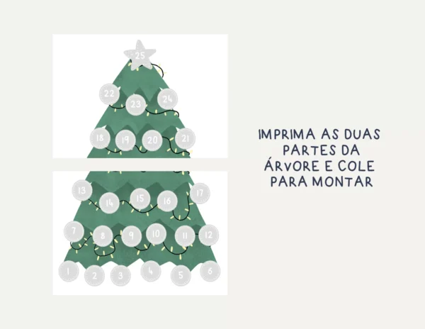 Calendário do Advento Árvore de Natal - Imagem 2