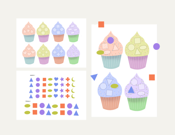 Decorando Cupcakes com Formas Goemétricas