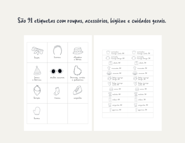 Etiquetas para Organizar Quarto de Bebê Dra. Bagunça - Imagem 4