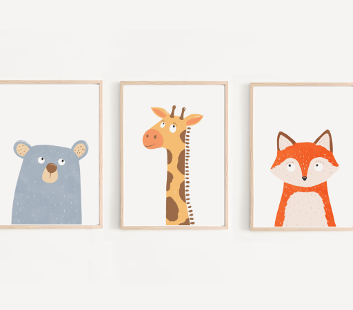 Poster Decorativo de Animais