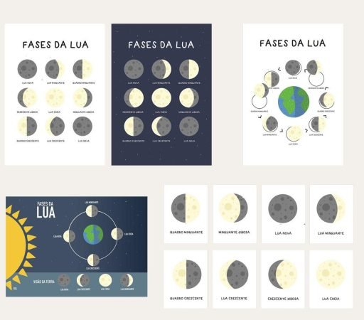 Pacote de atividades Fases da Lua